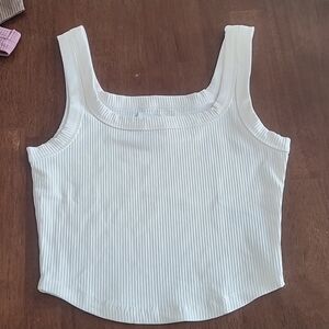 Madewell Ribbed Cotton Cropped Tank